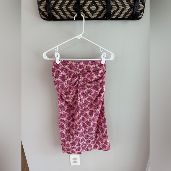 Isabel Marant Gaella Midi Skirt - Fuchsia Print - Silk - FR Size 38/US Size 6 - Picture 12 of 15
